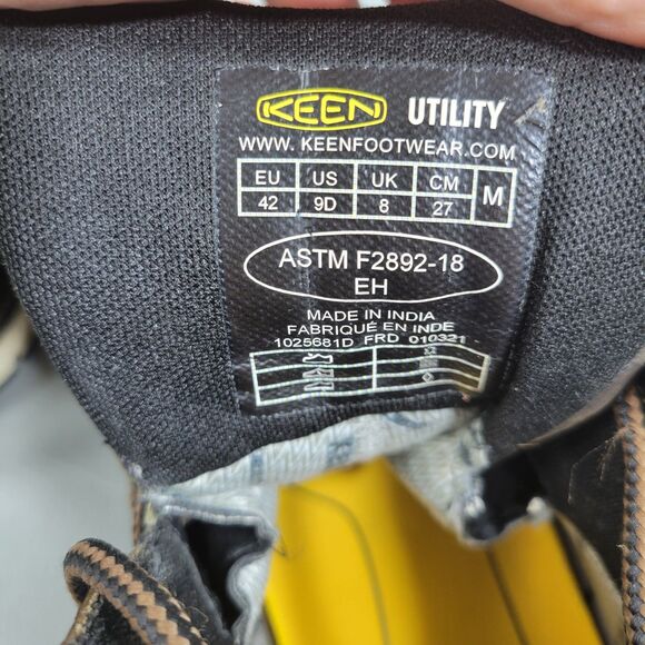 Keen Akron Utility Work Boots Mens Size 9 Waterproof Leather Slip Resistant main image 3